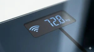 Cântare Inteligente, Indicator Wi-Fi pe ecranul unui cântar premium.