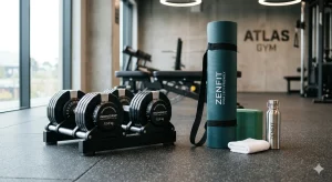 Accesorii sport profesionale pentru antrenamente de forță acasă.